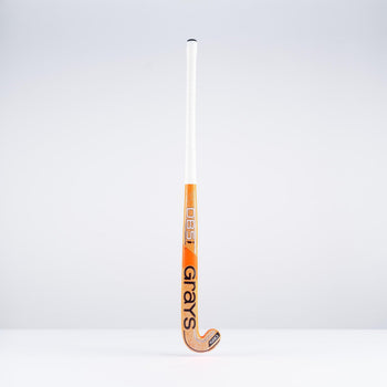 HBAP25Wooden Sticks DB5i Dynabow Wood Hybrid Indoor Hockey Stick Orange & White Back