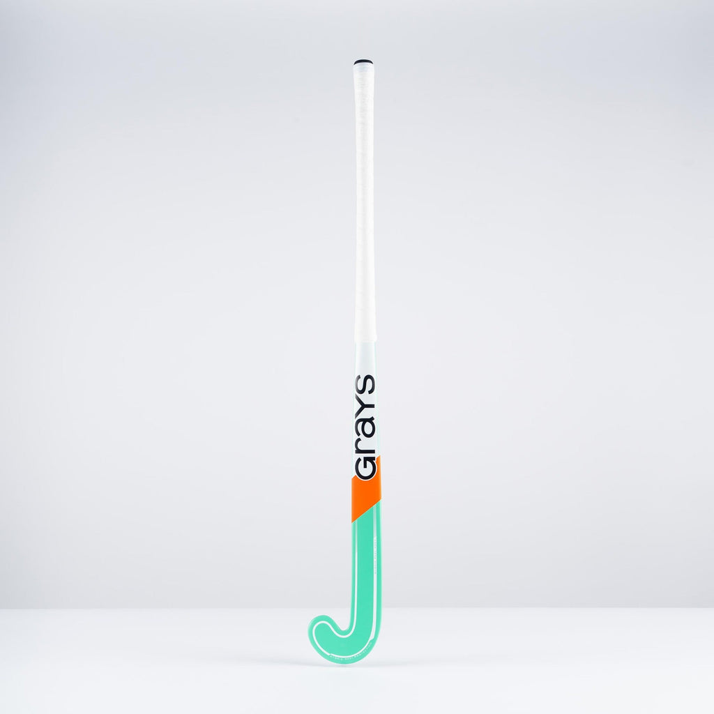 HBAS25Wooden Sticks DB2i Dynabow Wood Hybrid Indoor Hockey Stick Mint & White, Face