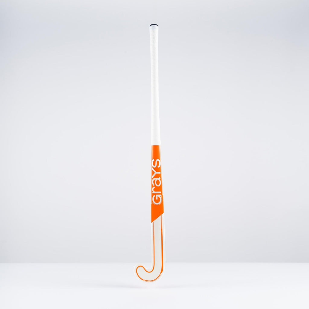 HBAS25Wooden Sticks DB2i Dynabow Wood Hybrid Indoor Hockey Stick White & Orange, Face