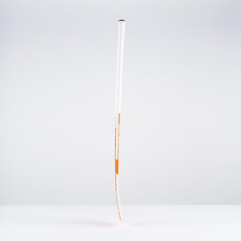 HBAS25Wooden Sticks DB2i Dynabow Wood Hybrid Indoor Hockey Stick White & Orange, Profile.jpg 