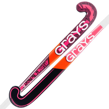 HBBA26Wooden Sticks Impulse GT Hockey Stick Hot Red & Black