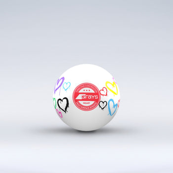 HDCB26Balls Heart Novelty Hockey Ball White