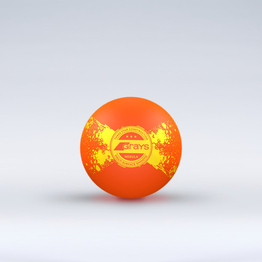 HDCB26Balls Nebula Novelty Hockey Ball Fluoro Orange
