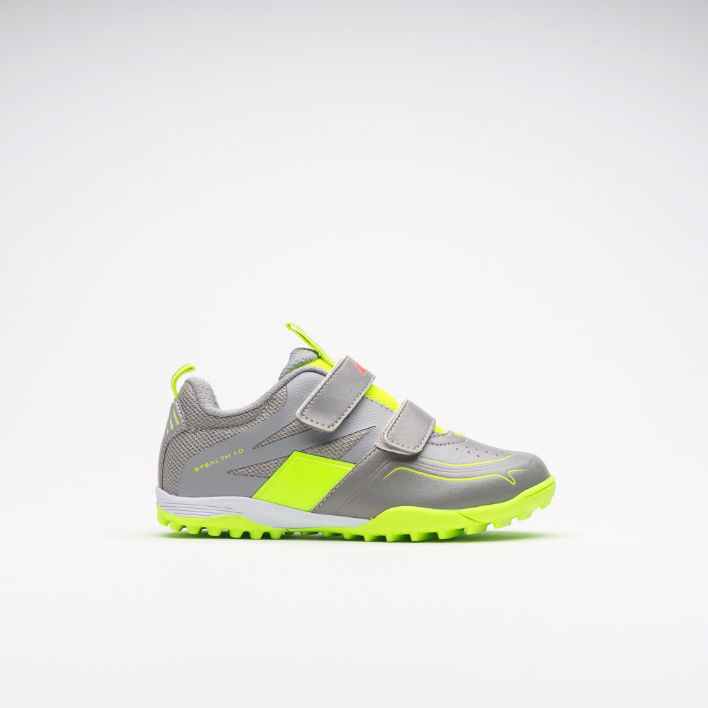 HSEF24Shoes Grey F Yellow Mini Hockey Shoe, Outstep