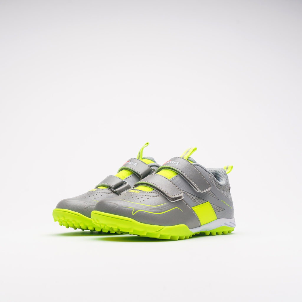 HSEF24Shoes Grey F Yellow Mini Hockey Shoe, Pair